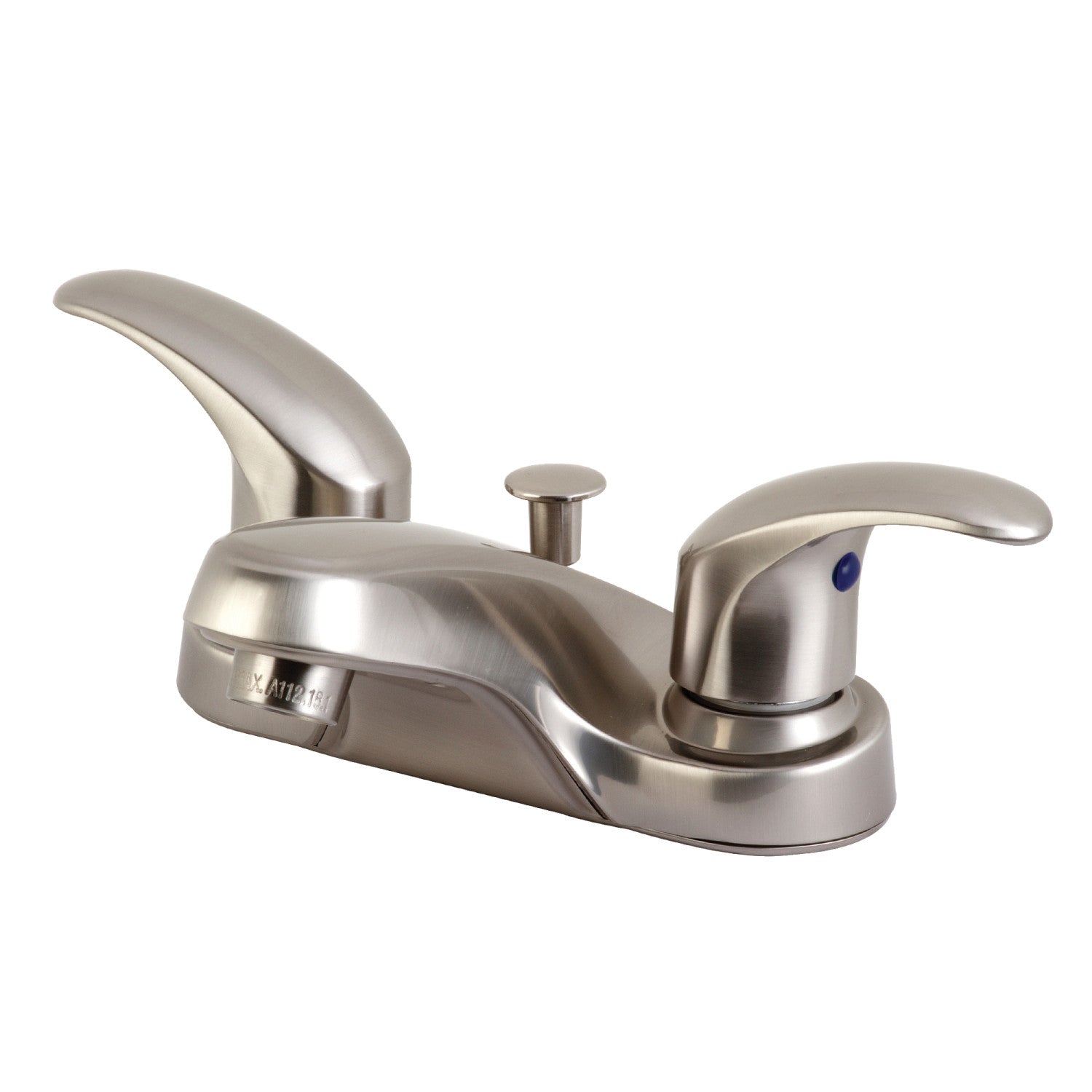 Kingston Tulare KB6258LL - Legacy Double-Handle 3-Hole Deck Mount 4-Inch Centerset Bathroom Faucet with Pop-Up Drain, Brushed Nickel — image 1